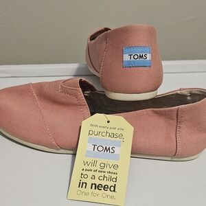 TOMS Womens‎ Coral Moccasins